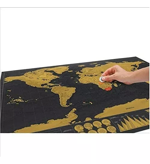 MAPA MUNDI RASPABLE VIAJEROS 42*30 PARA ENMARCAR SCRATCH MAP - 3
