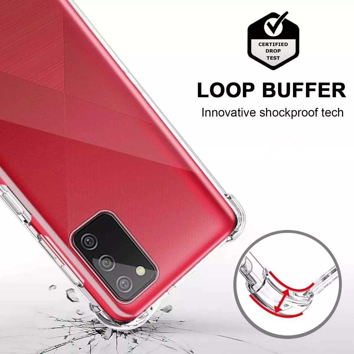 CARCASA SILICONA ANTIGOLPES PARA SAMSUNG GALAXY A02S - 4