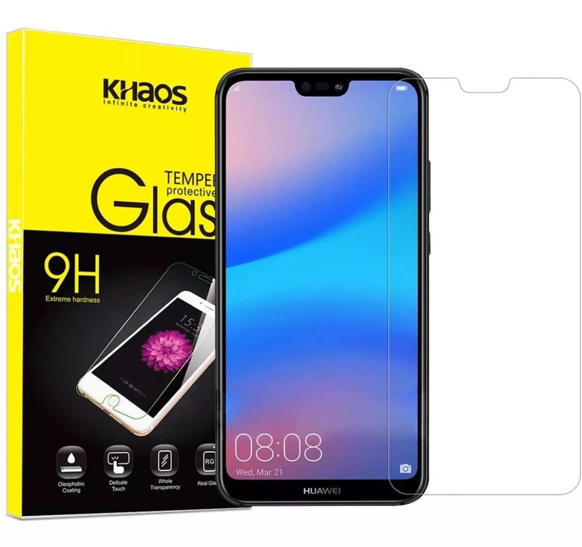 PROTECTOR HUAWEI Y9 2019 MICA VIDRIO 9H FULL PEGAMENTO - 2