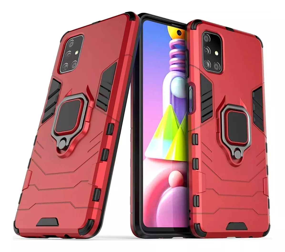 GENÉRICO CARCASA SAMSUNG GALAXY A32 ANTISHOCK ARMOR ROJO