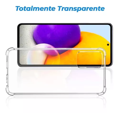 CARCASA SAMSUNG A72 5G TRANSPARENTE ANTIGOLPES COFOLK NOMBRE COLOR TR - 3