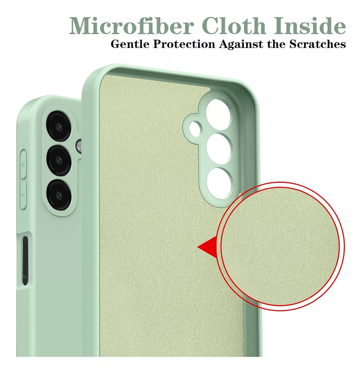 CARCASA SAMSUNG GALAXY A34 SILICONA SLIM VERDE - 4