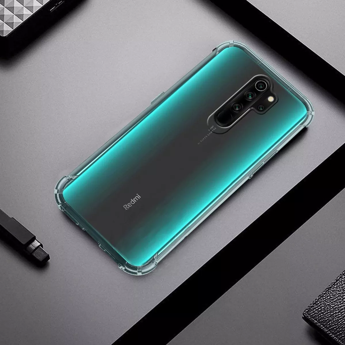 CARCASA XIAOMI REDMI NOTE 8 PRO SILICONA TRANSPARENTE - 4