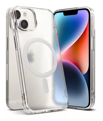 CARCASA IPHONE 13 6.1 14 6.1 FUNDA MAGNÉTICA TRANSPARENTE - 1