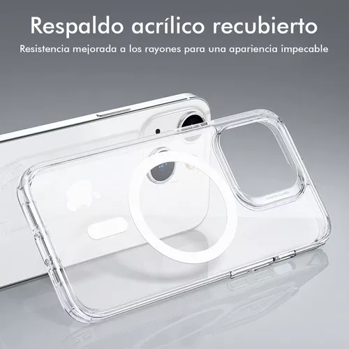 CARCASA IPHONE 13 6.1 14 6.1 FUNDA MAGNÉTICA TRANSPARENTE - 3
