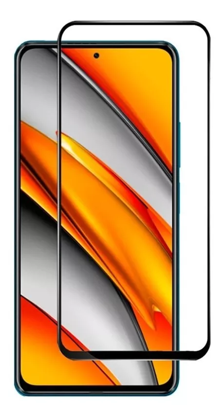 PROTECTOR XIAOMI POCO F3 MICA VIDRIO FULL PEGAMENTO 9H 5D - 1