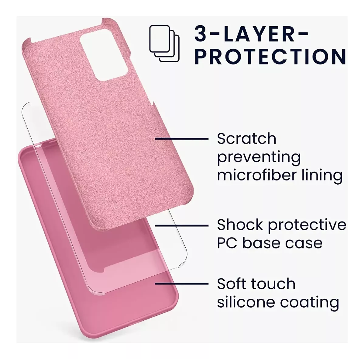 CARCASA XIAOMI REDMI NOTE 11 PRO SILICONA SLIM COLOR ROSA - 2