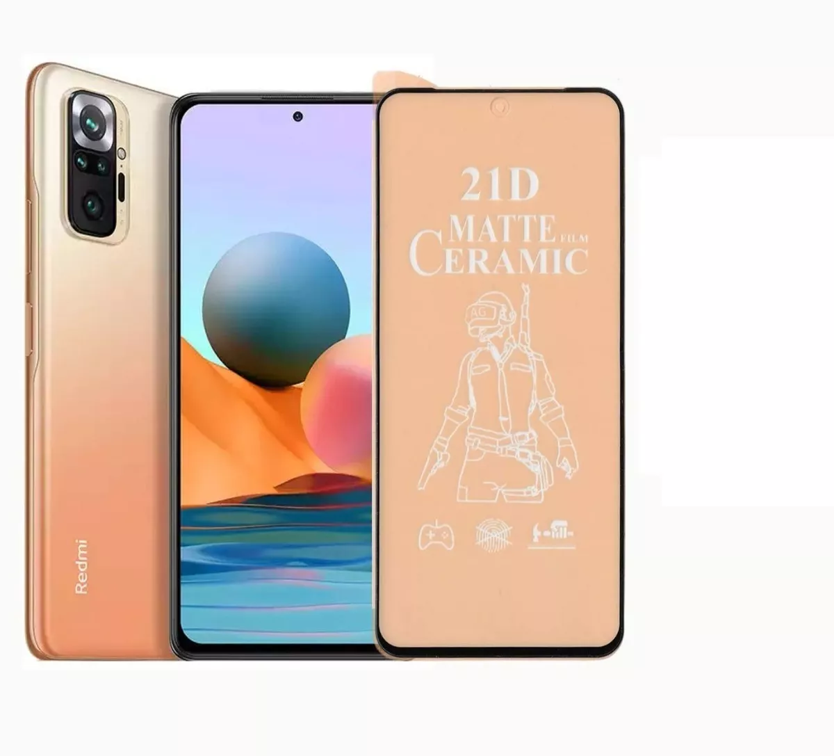 PROTECTOR XIAOMI REDMI NOTE 10 NOTE 10S MICA CERÁMICA COMPLETA FULL - 3