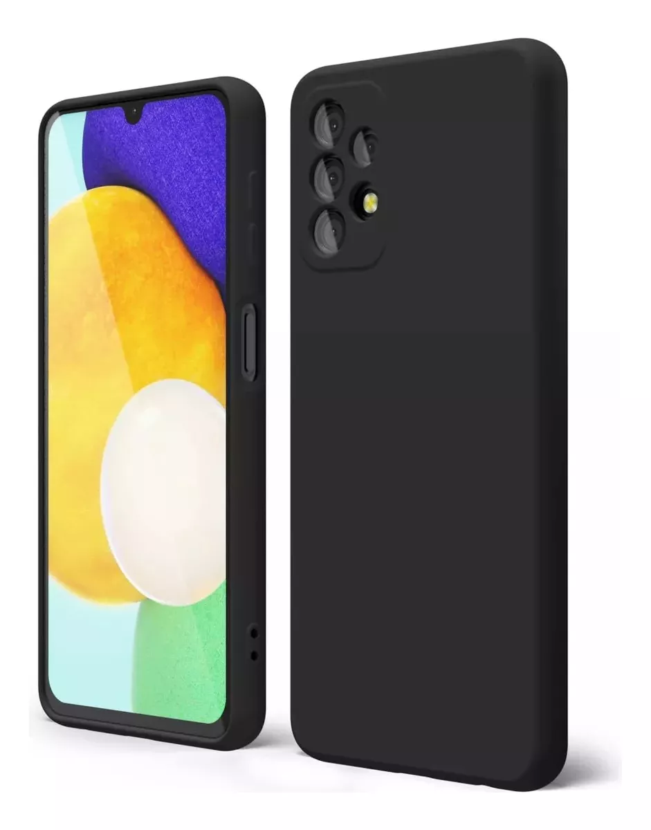 CARCASA SAMSUNG GALAXY A32 4G SILICONA ATERCIOPELADA NEGRO - 1
