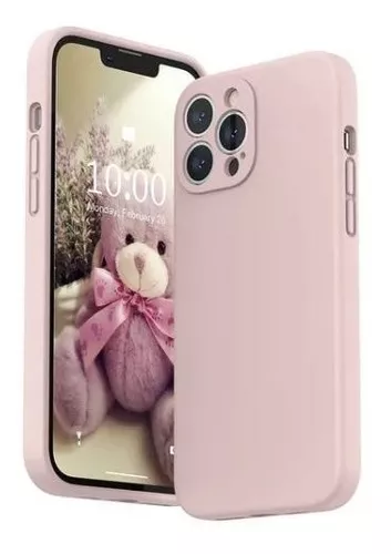 CARCASA IPHONE 12 PRO MODELOS IPHONE SILICONA COLOR ROSA ARENA 3 CÁMARAS - 1