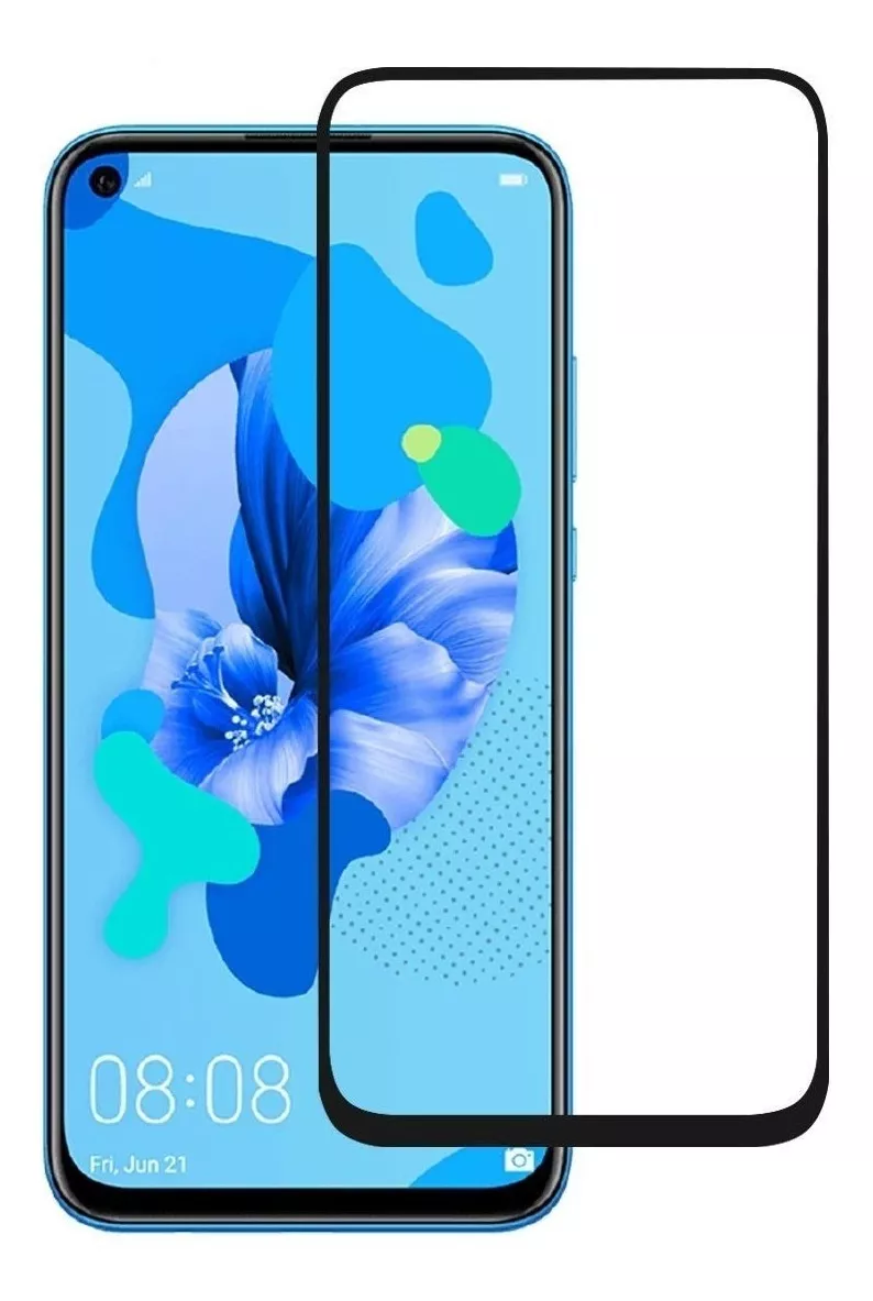 GENÉRICO PROTECTOR HUAWEI NOVA 5T MICA VIDRIO TEMPLADO FULL PEGAMENTO 9H 5D
