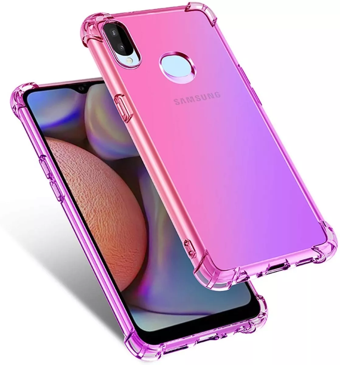 SAMSUNG CARCASA SAMSUNG GALAXY A10S SILICONA SHOCKPROOF + VIDRIO 9H