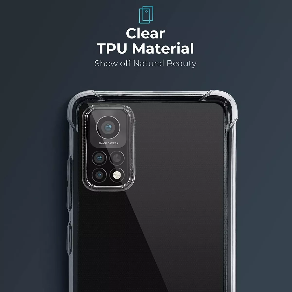 CARCASA XIAOMI MI 10T PRO SILICONA ANTIGOLPES + VIDRIO - 4