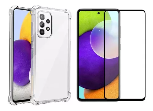 GENÉRICO CARCASA SAMSUNG A52 5G FUNDA ANTICHOQUE PELÍCULA VIDRIO 3D