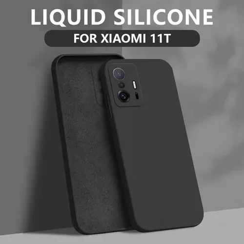 CARCASA XIAOMI MI 11T PRO SILICONA SLIM ANTIHUELLAS NEGRA - 2