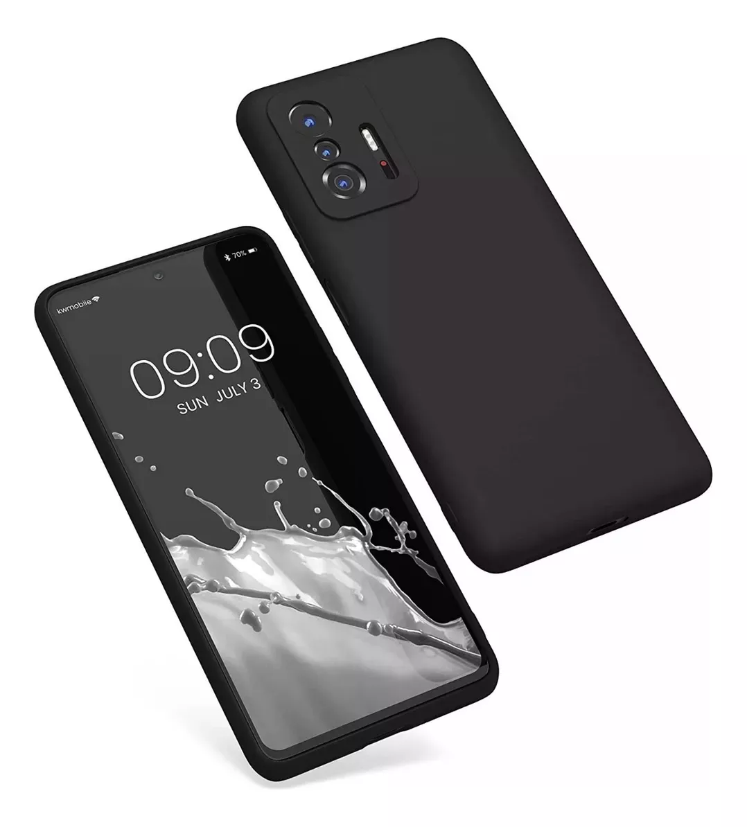 CARCASA XIAOMI MI 11T PRO SILICONA SLIM ANTIHUELLAS NEGRA - 3