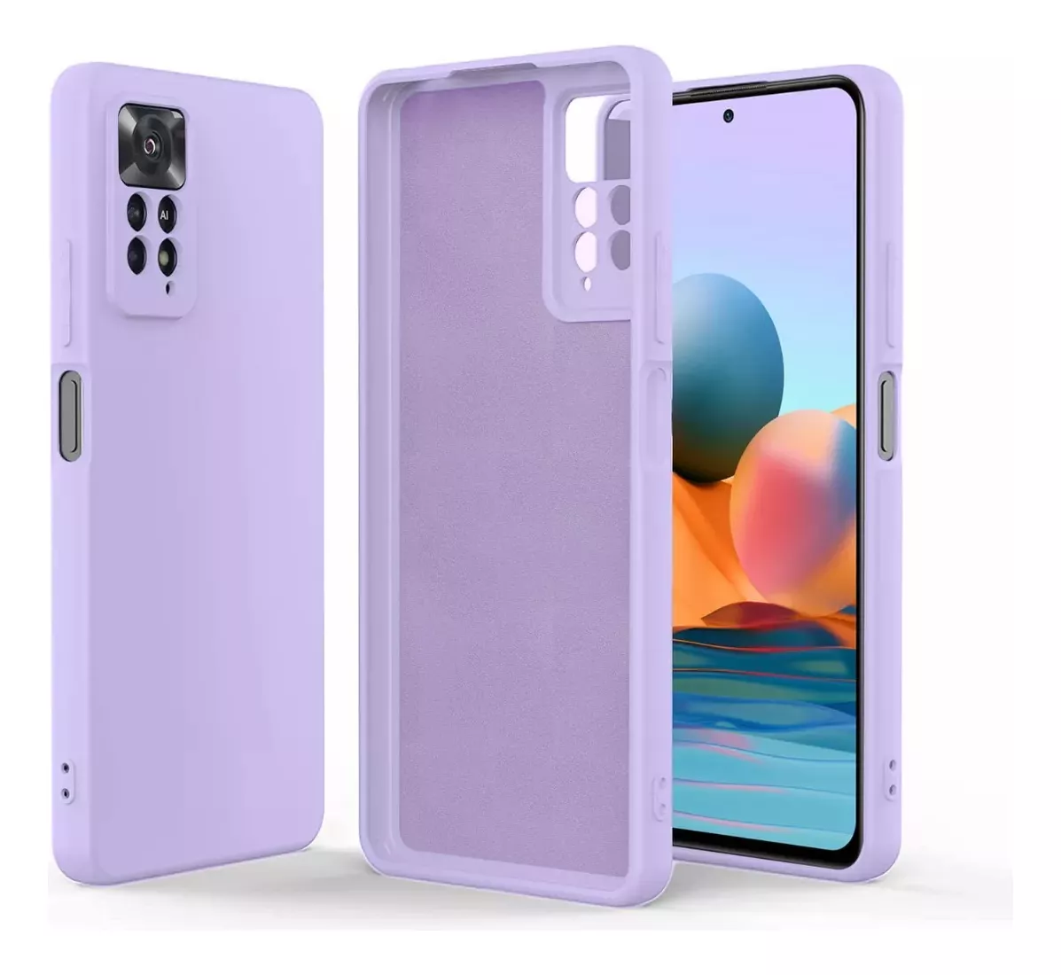 GENÉRICO CARCASA XIAOMI REDMI NOTE 11 PRO SILICONA SLIM COLOR VIOLETA