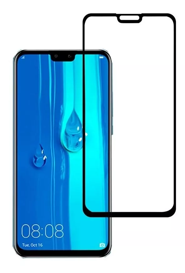 GENÉRICO PROTECTOR HUAWEI Y9 2019 MICA VIDRIO FULL PEGAMENTO 9H 5D
