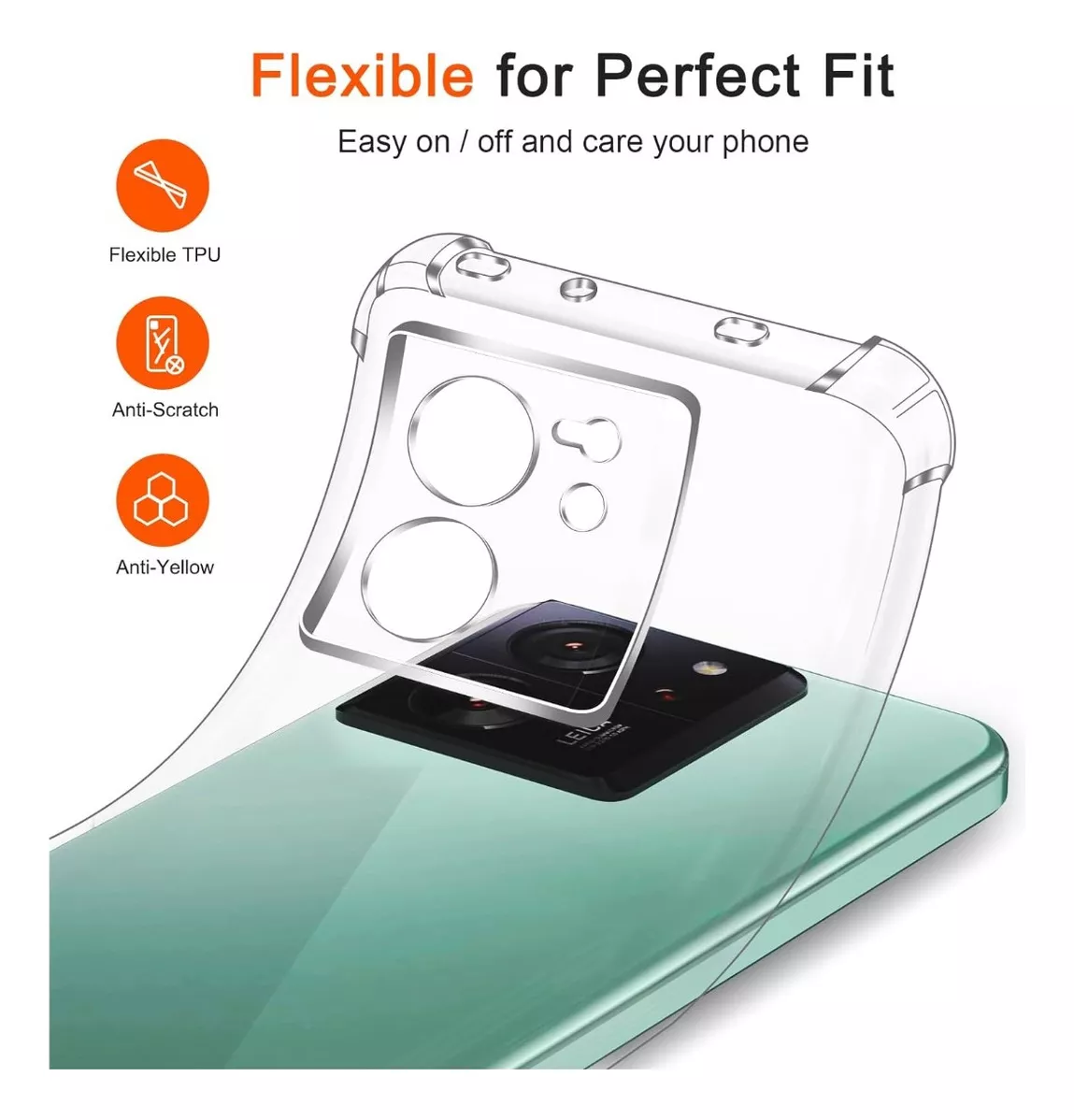 CARCASA XIAOMI 13T 5G ANTI GOLPES TRANSPARENTE - 2