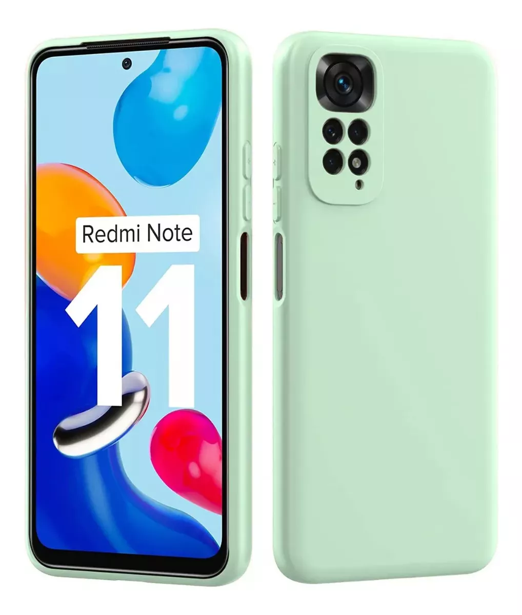 GENÉRICO CARCASA XIAOMI REDMI NOTE 11 NOTE 11S SILICONA SLIM VERDE CT PREMIUM