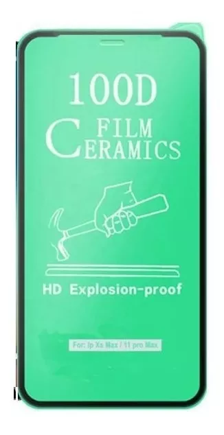 PROTECTOR IPHONE 11 MICA CERÁMICA COMPLETA FULL PEGAMENTO - 2
