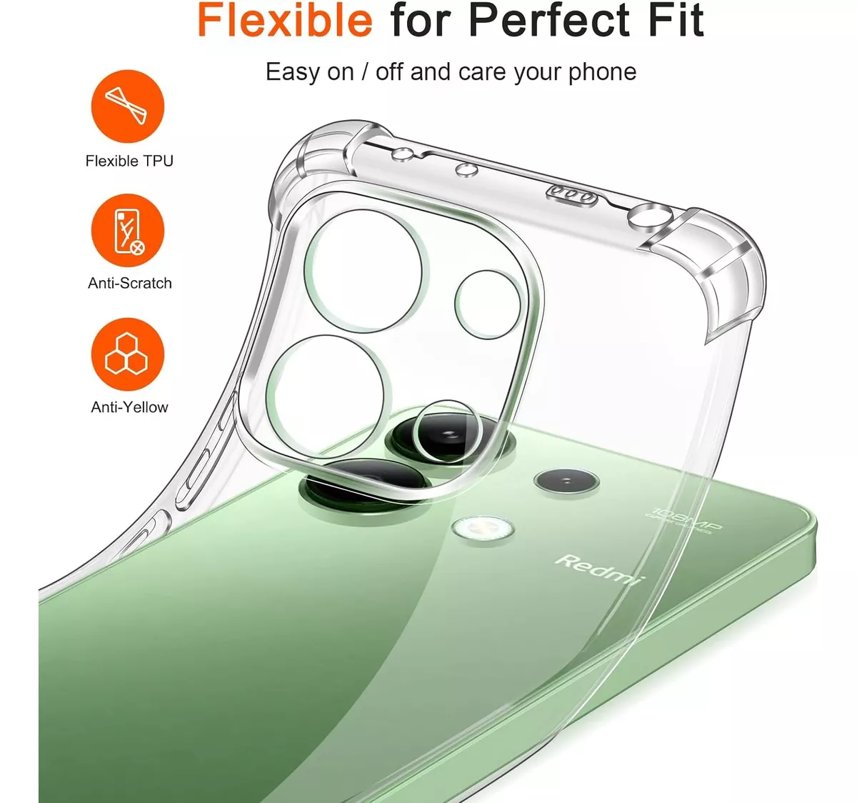 CARCASA XIAOMI REDMI NOTE 13 4G PREMIUM SILICONA - 2