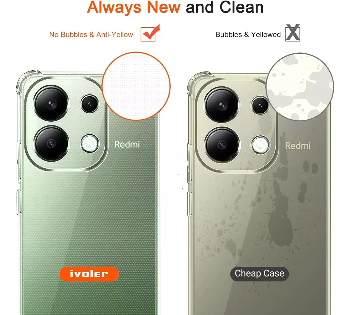 CARCASA XIAOMI REDMI NOTE 13 4G PREMIUM SILICONA - 5