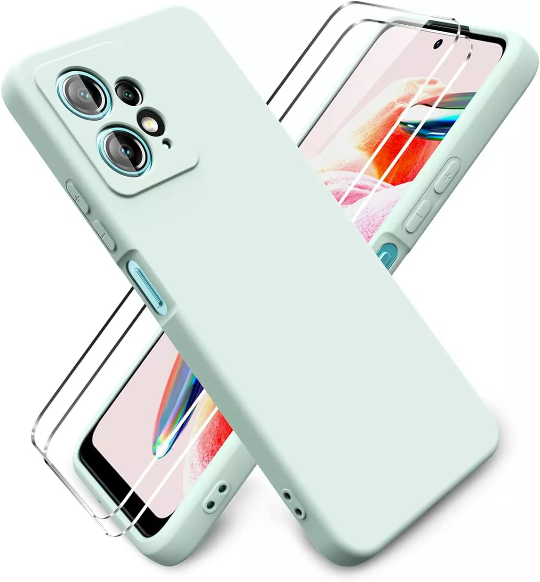 CARCASA XIAOMI REDMI NOTE 12 4G SILICONA SLIM MENTA - 1