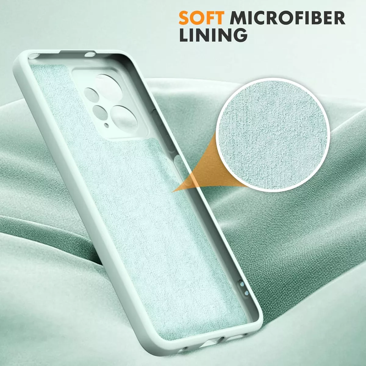 CARCASA XIAOMI REDMI NOTE 12 4G SILICONA SLIM MENTA - 2
