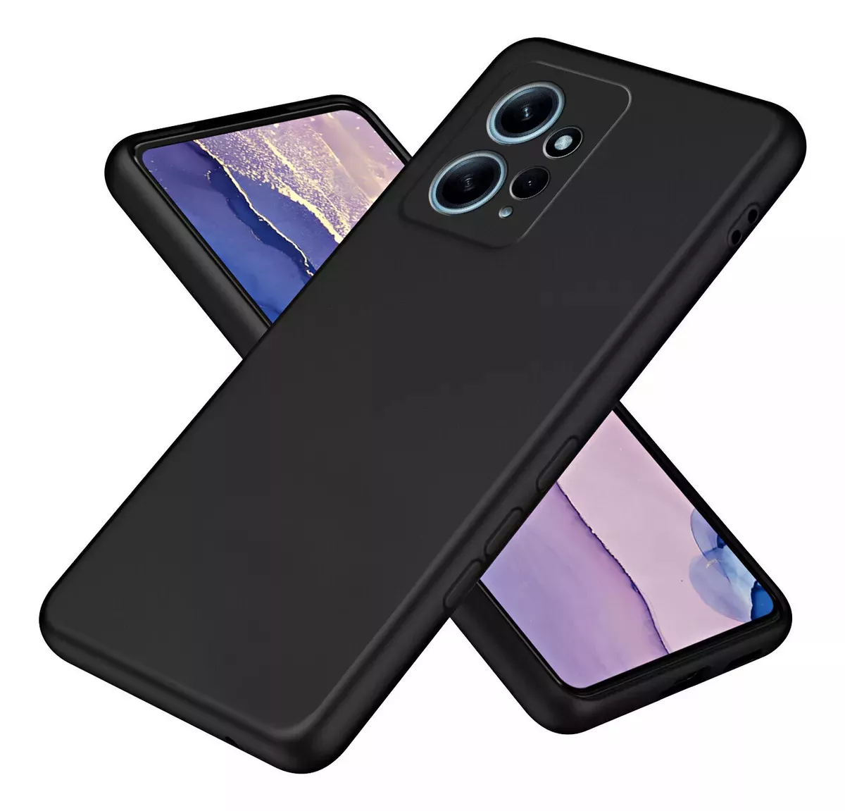 CARCASA XIAOMI REDMI NOTE 12 4G SILICONA SLIM NEGRO - 1