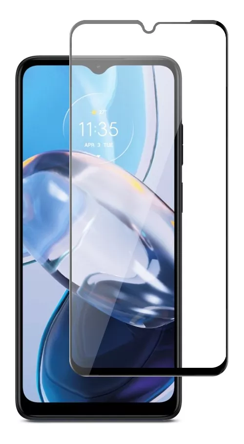 PROTECTOR MOTOROLA E22 E22I LÁMINA VIDRIO TEMPLADO FULL 9H 5D - 1