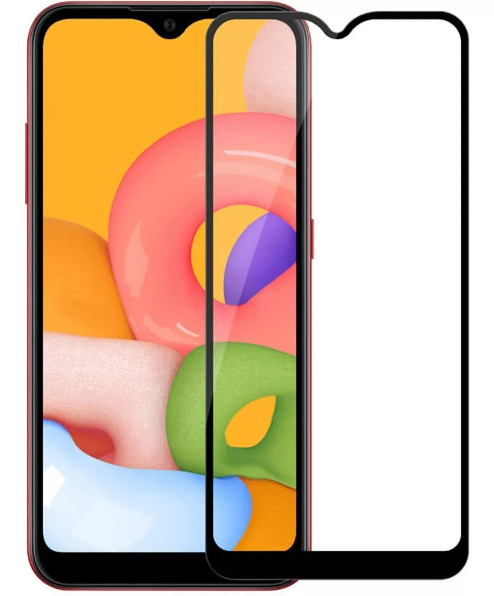 SAMSUNG PROTECTOR SAMSUNG GALAXY A01 MICA VIDRIO COMPLETA FULL 9H 5D