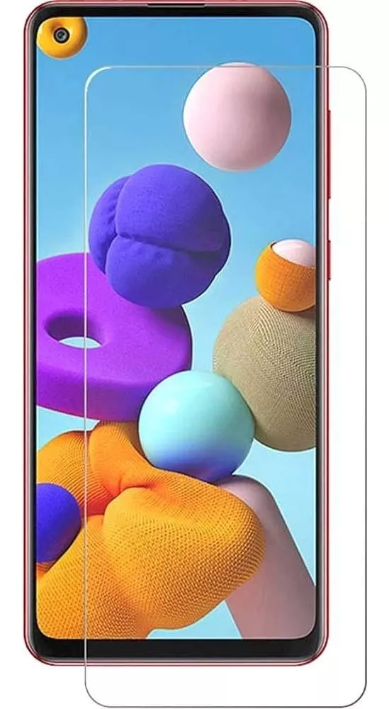 PROTECTOR SAMSUNG GALAXY A21 MICA VIDRIO FULL 9H - 1