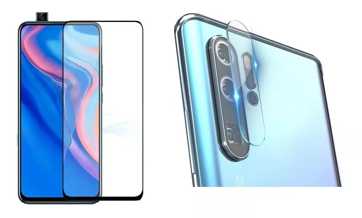 PROTECTOR CÁMARA HUAWEI Y9 PRIME 2019 VIDRIO TEMPLADO + PANTALLA 5D - 2