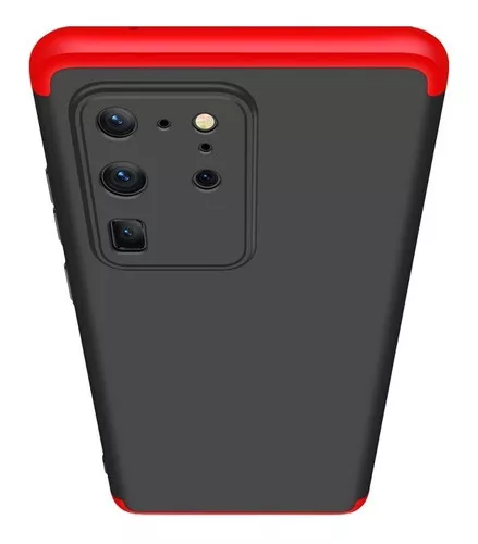 GENÉRICO CARCASA SAMSUNG S20 ULTRA ANTIGOLPE GKK COLOR ROJO/NEGRO