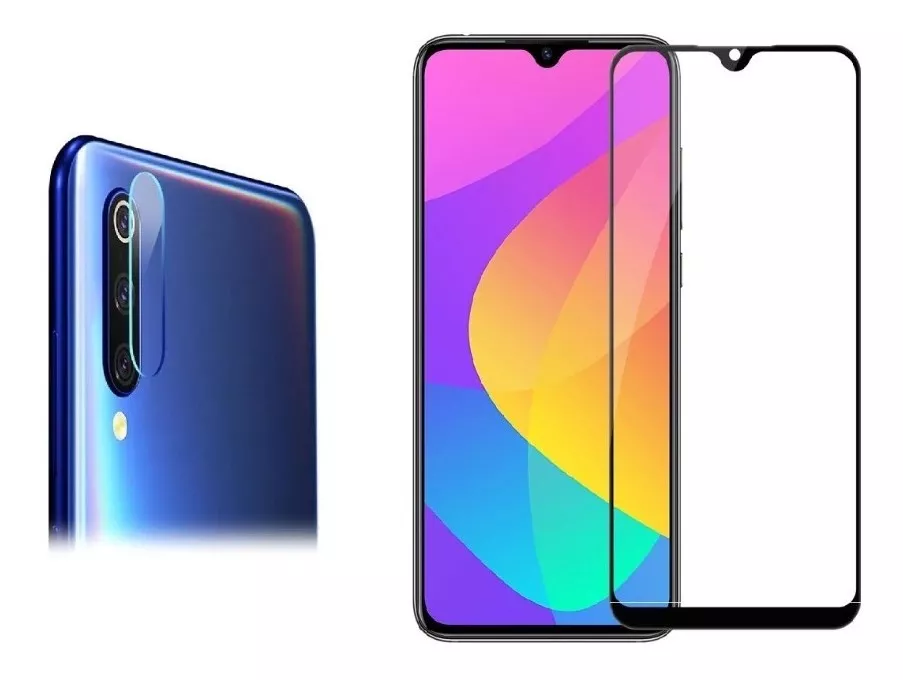 PROTECTOR CÁMARA XIAOMI MI A3 VIDRIO TEMPLADO + PANTALLA 5D - 2
