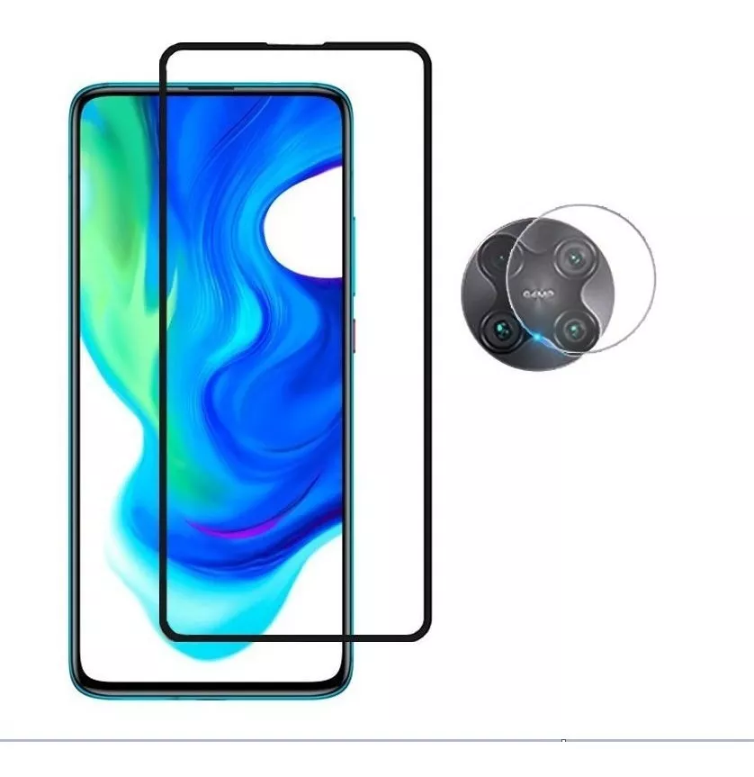 PROTECTOR CÁMARA XIAOMI POCOPHONE F2 PRO VIDRIO TEMPLADO + PANTALLA 5D - 2
