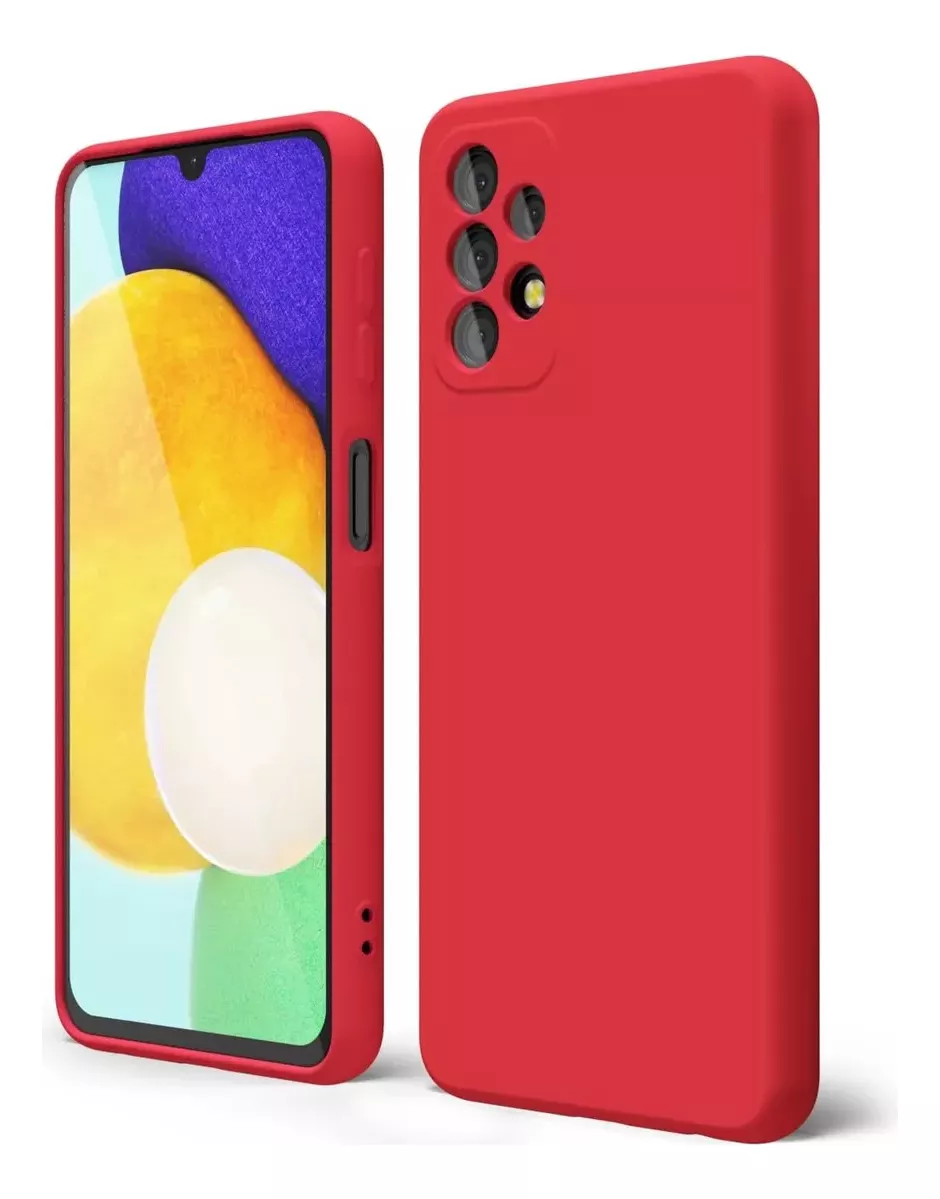 GENÉRICO CARCASA SAMSUNG GALAXY A32 4G SILICONA ATERCIOPELADA ROJO
