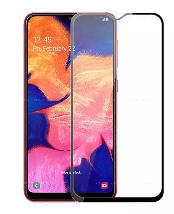 PROTECTOR SAMSUNG GALAXY A01 MICA VIDRIO FULL PEGAMENTO 9H 5D - 2