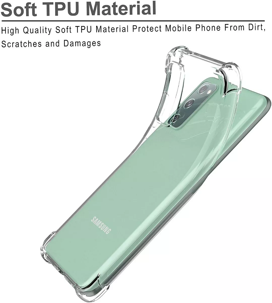 CARCASA SAMSUNG GALAXY S20 FE SILICONA ANTIGOLPES FULL - 3