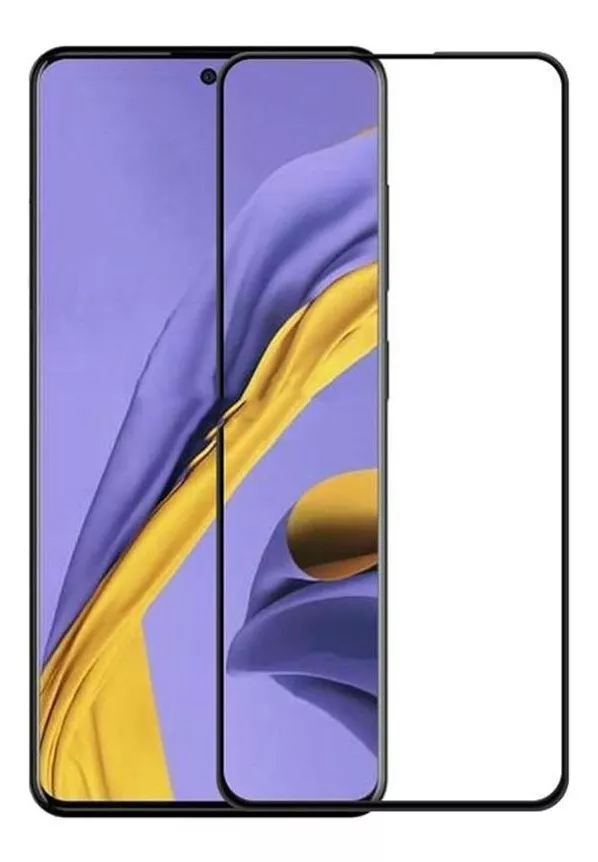 PROTECTOR SAMSUNG GALAXY A51 MICA VIDRIO FULL PEGAMENTO 9H 5D - 1