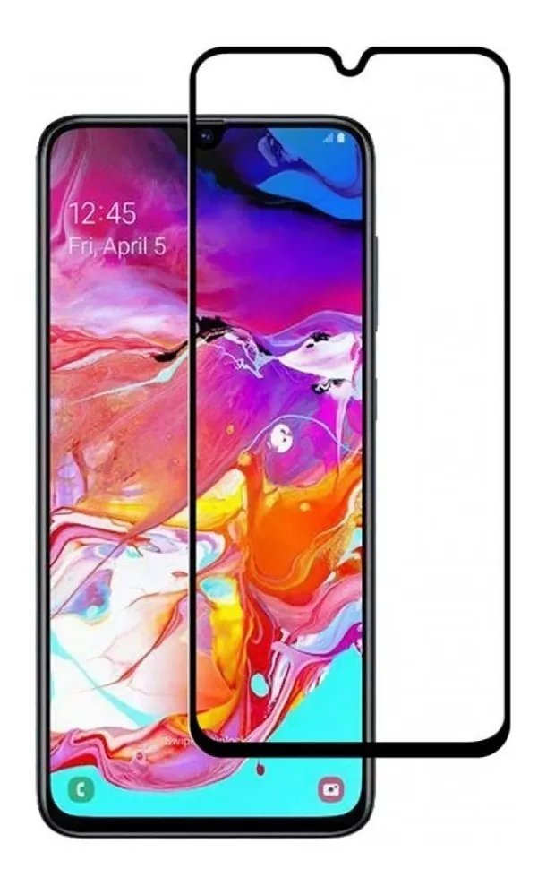 GENÉRICO PROTECTOR SAMSUNG GALAXY A70 VIDRIO TEMPLADO COMPLETO FULL 9H 5D