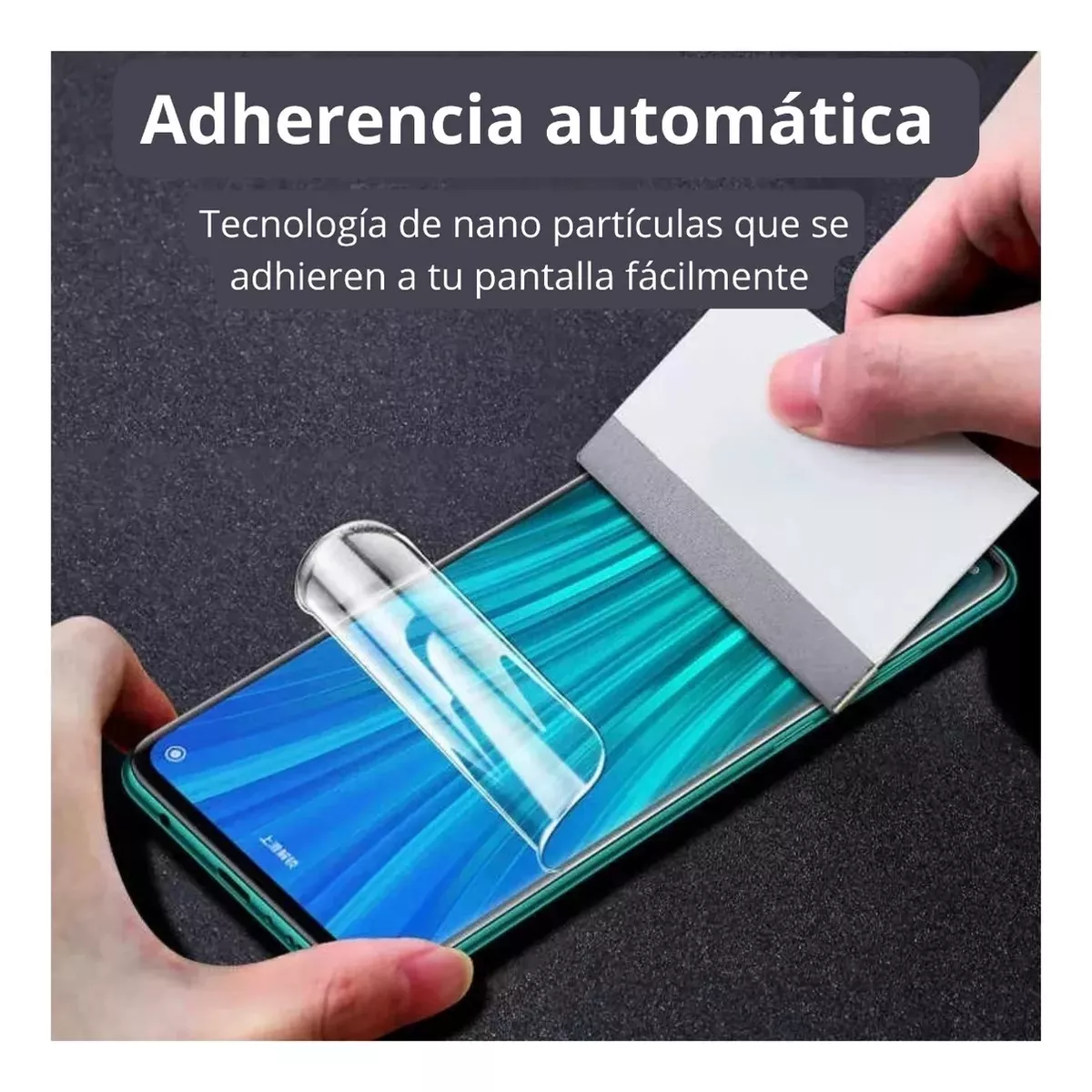PROTECTOR XIAOMI REDMI NOTE 10 5G LÁMINA HIDROGEL FULL PEGAMENTO - 4