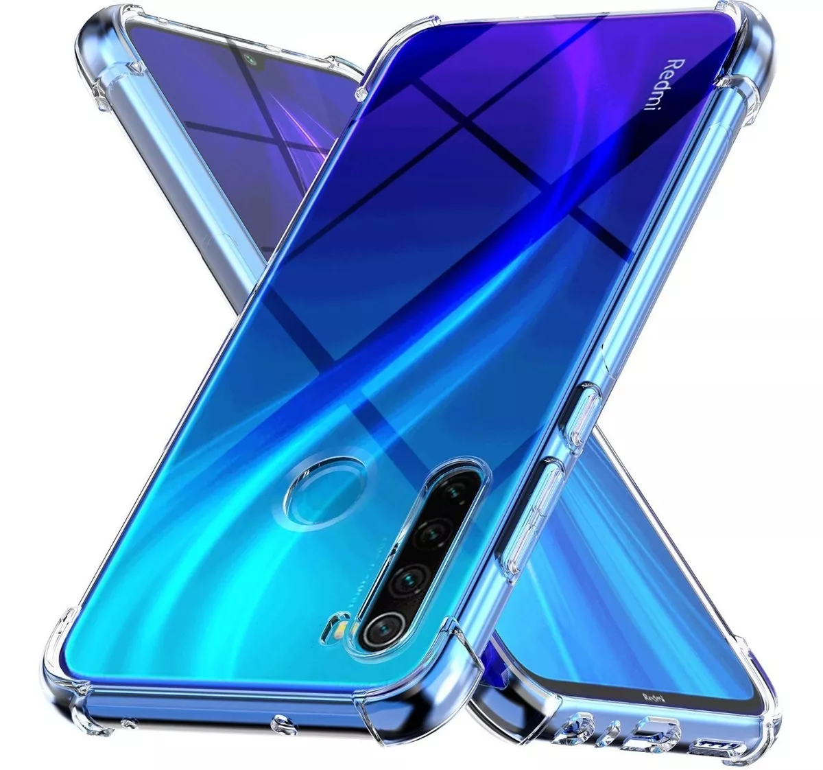 GENÉRICO CARCASA XIAOMI REDMI NOTE 8 SILICONA ANTIGOLPE + VIDRIO