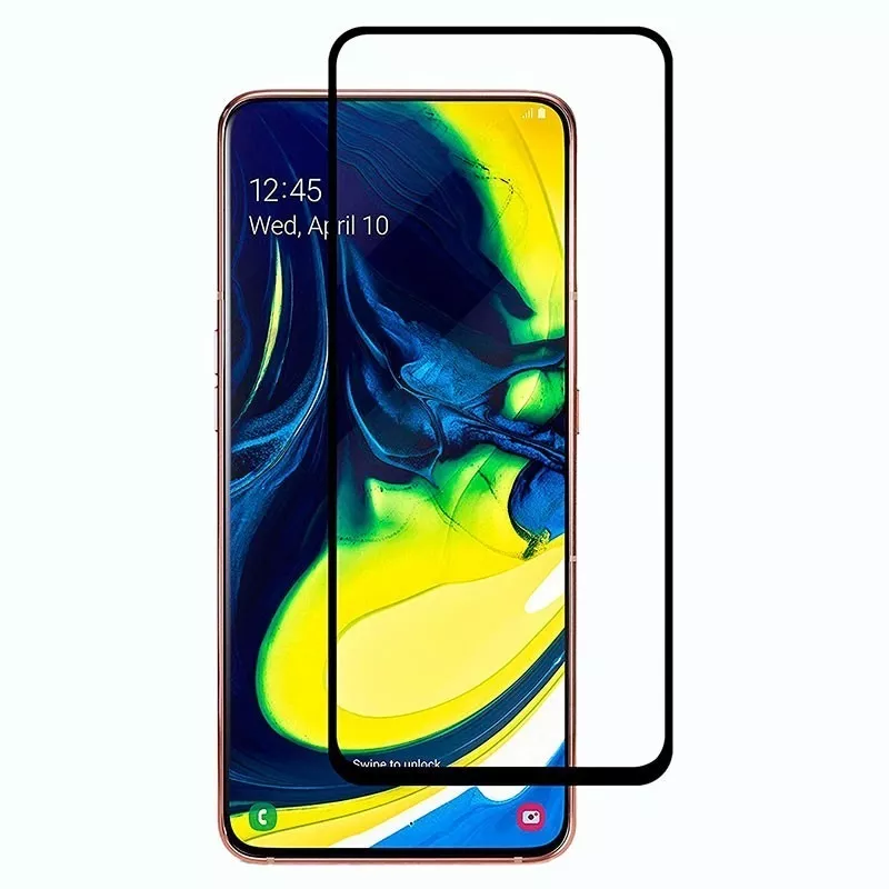 PROTECTOR SAMSUNG GALAXY A80 MICA VIDRIO TEMPLADO 9H 5D - 1