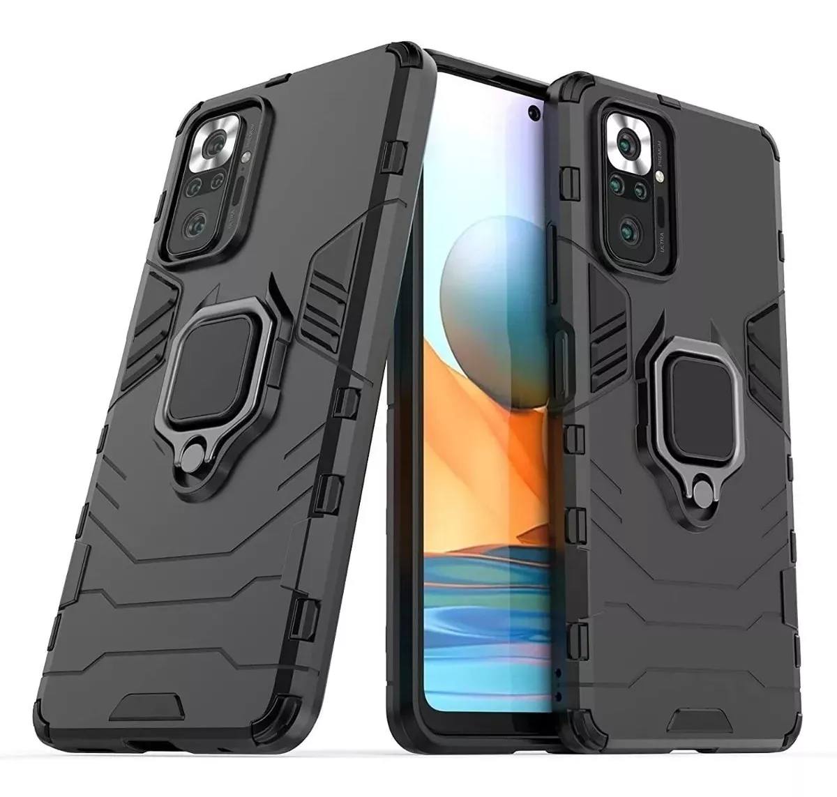 CARCASA XIAOMI REDMI NOTE 10 5G ANTISHOCK ARMOR + VIDRIO - 1