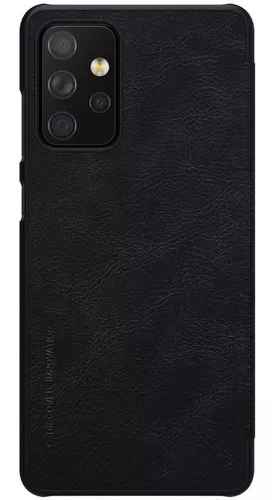 PROTECTOR SAMSUNG GALAXY A72 FLIP NILLKIN COVER PREMIUM ECOCUERO COLOR NEGRO - 4