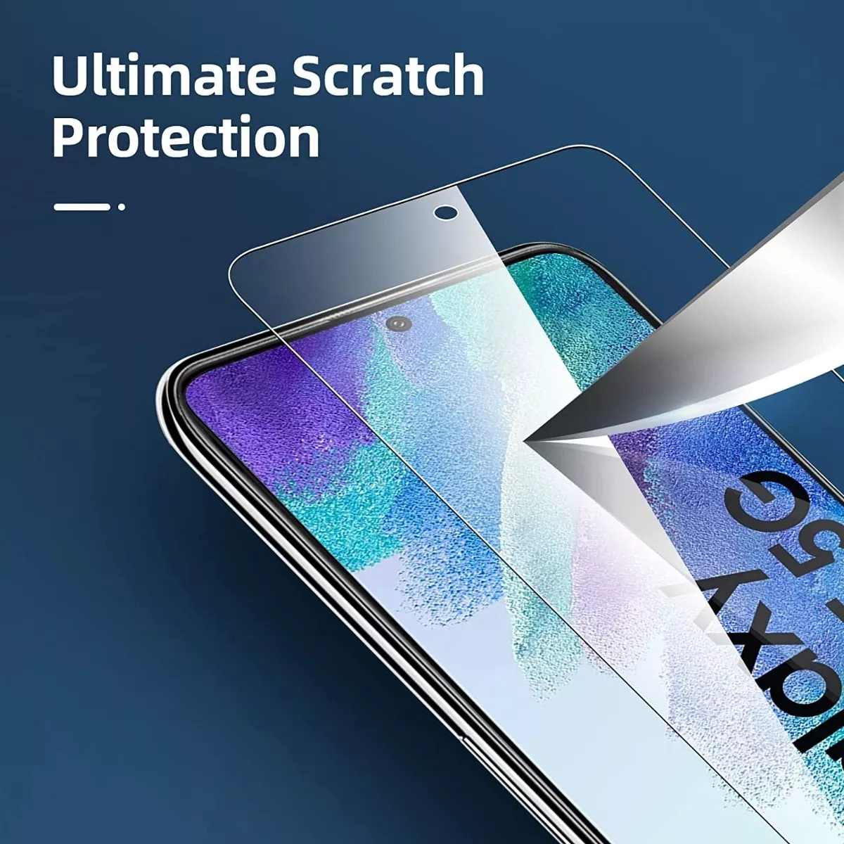 PROTECTOR SAMSUNG GALAXY S21 FE LÁMINA VIDRIO TEMPLADO FULL 9H 5D - 5