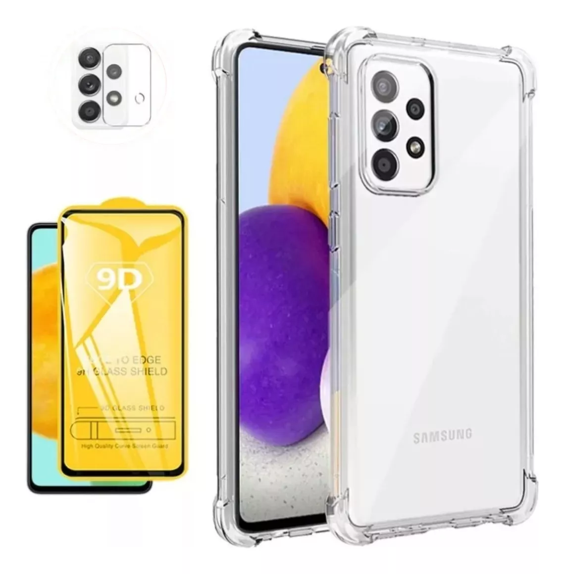 GENÉRICO CARCASA SAMSUNG GALAXY A72 ANTIGOLPES + PANTALLA CAM