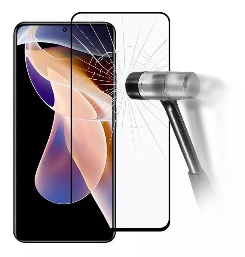 PROTECTOR XIAOMI REDMI NOTE 11 MICA VIDRIO COMPLETA FULL 9H 5D - 1